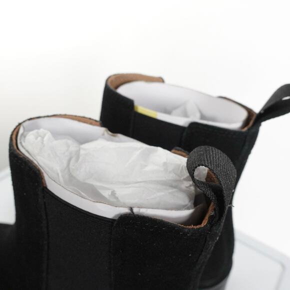 New Quince Suede Ankle Chelsea Boot Women's Size 5 Black $100 4106-79 - Picture 6 of 7